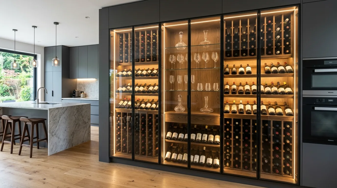 Add a wine cart for flexible entertaining